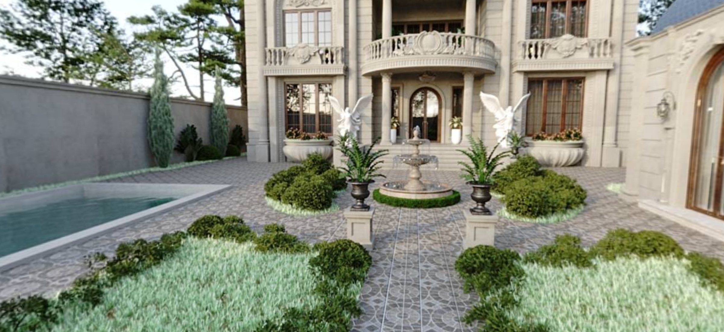 Geniş plan: Villa Memarlıq #1, villa