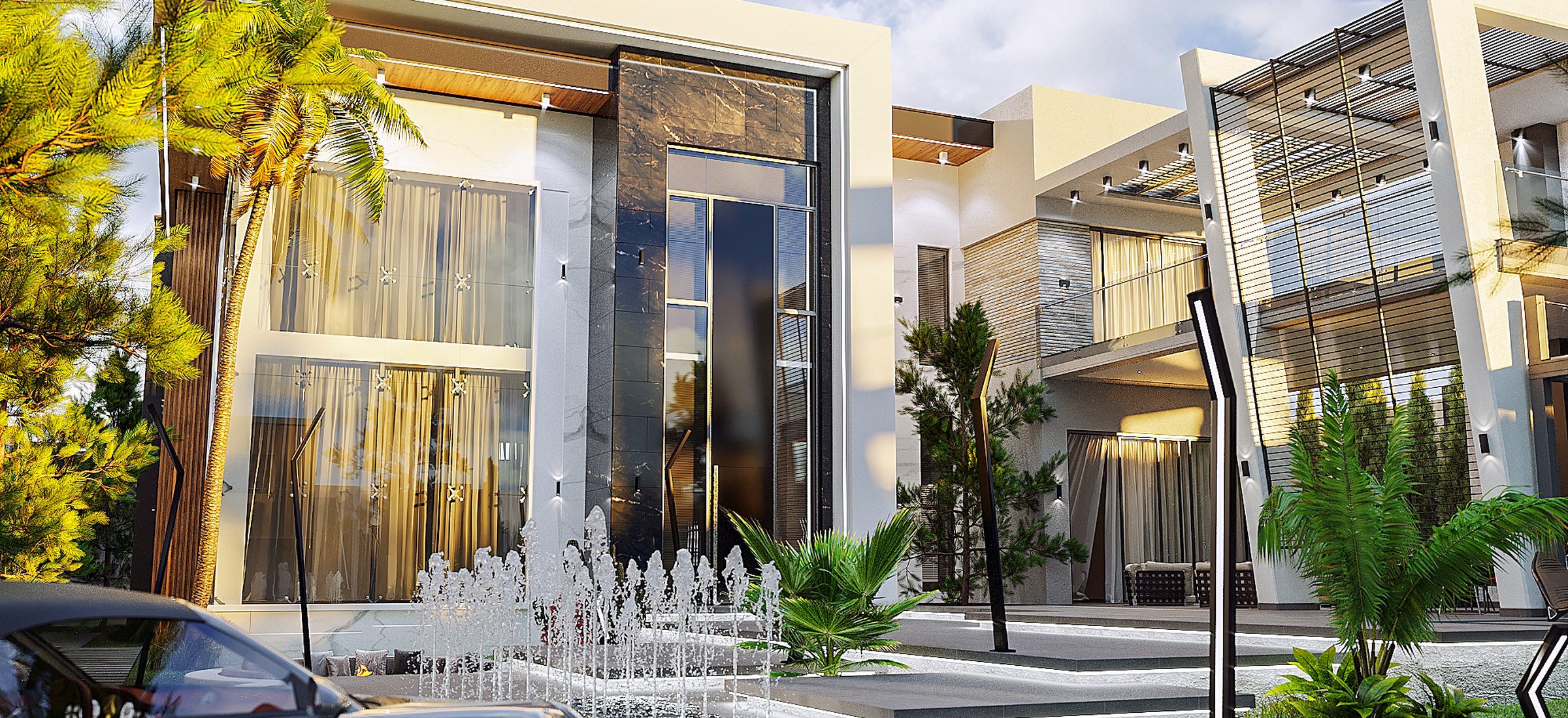 Geniş plan: LUXURY MODERN, neoklassik üslubda villa layihəsi, 411 m²