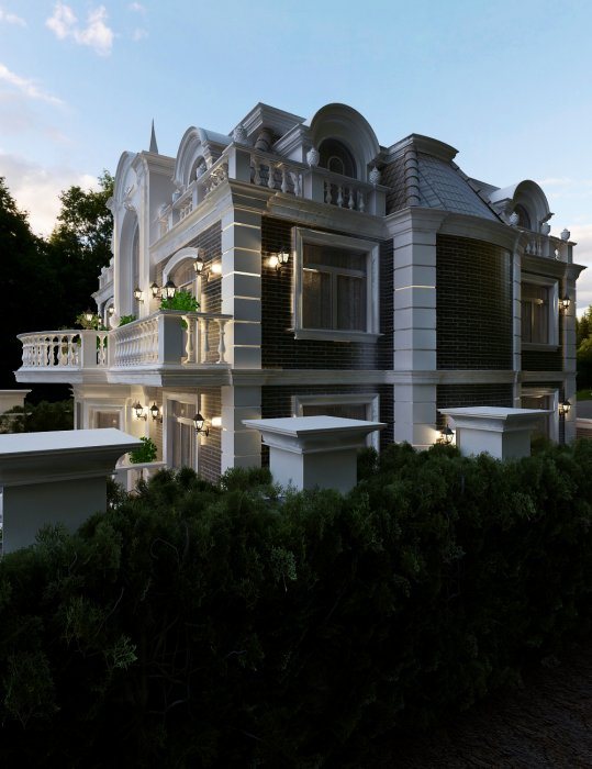 Memarlıq üslub, 475 m², 2023 — MİNGƏÇEVİR layihəsi, kadr 4/4