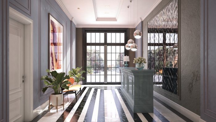 Ictimai iaşə məkanı detalı — Beauty Center (xidmət mərkəzi üslub, 500 m², 2023), kadr 2/6