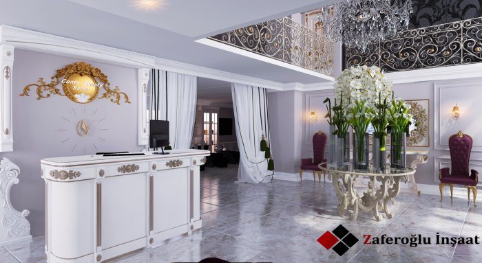 Ictimai iaşə məkanı detalı — Faateem project (xidmət mərkəzi üslub, 600 m², 2023), kadr 7/7