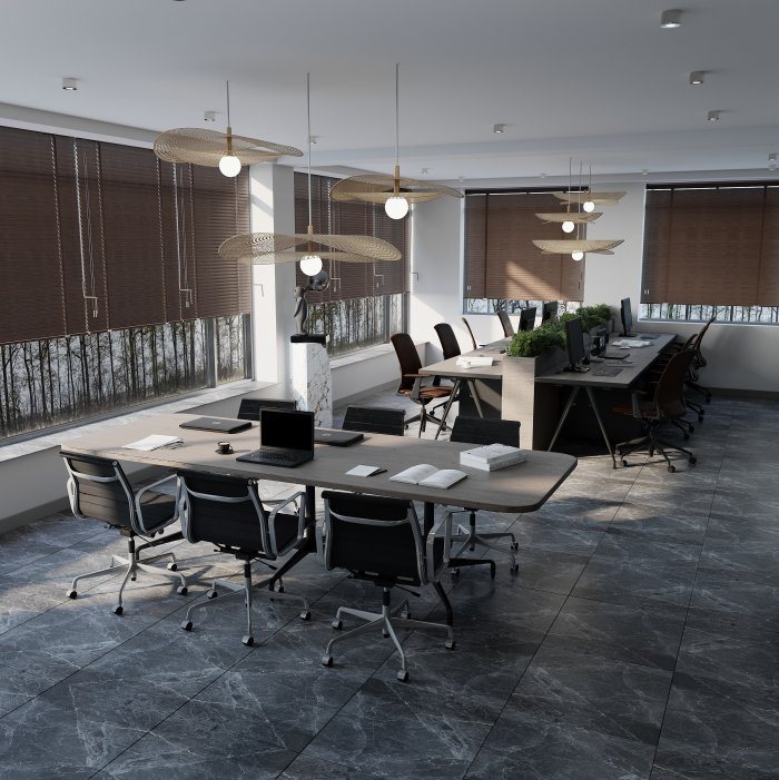 Work Center, modern üslub, 220 m², 2023: mənzil interyeri məkan həllərindən kadr 5/6