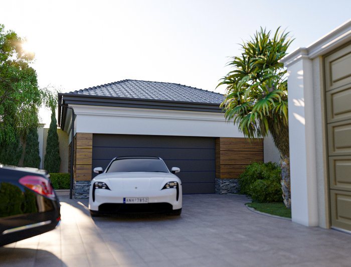 Villa layihəsi detalı — ŞÜVƏLAN layihəsi (neoklassik üslub, 364 m², 2024), kadr 2/6