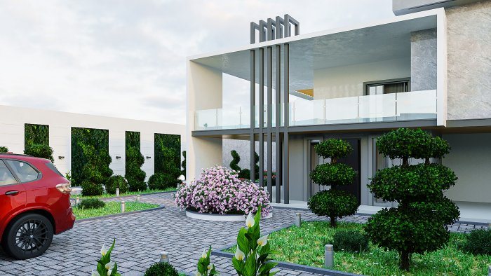 MODERN villa layihəsi — modern üslubda villa layihəsi, 286 m², 2024