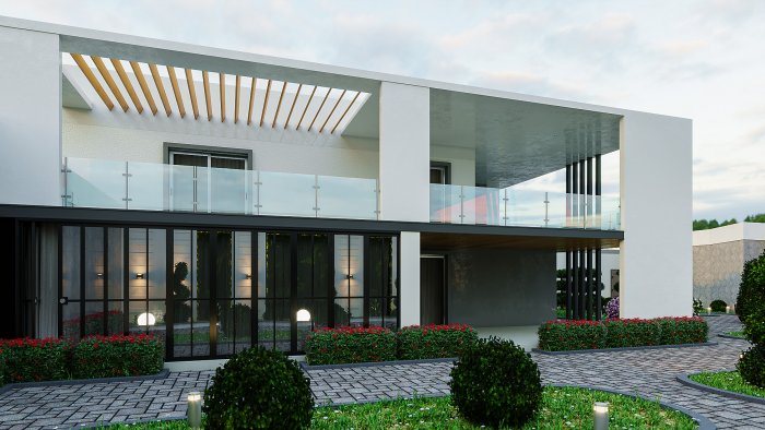 MODERN villa layihəsi, kadr 6/6: modern üslubda villa layihəsi, 286 m²