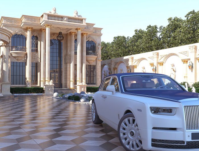 BAROKKO layihəsi — neoklassik üslubda villa layihəsi, 568 m², 2024