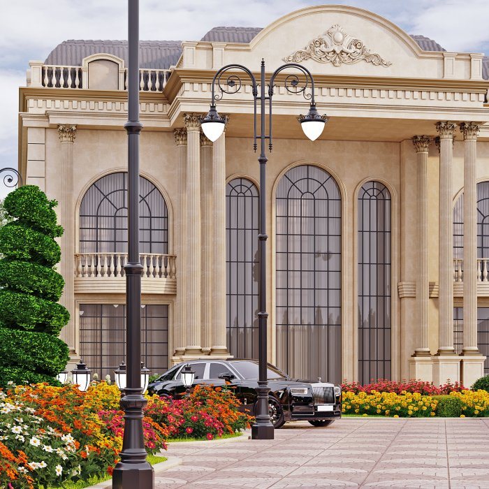 FLORENSİYA layihəsi — neoklassik üslubda villa layihəsi, 652 m², 2024