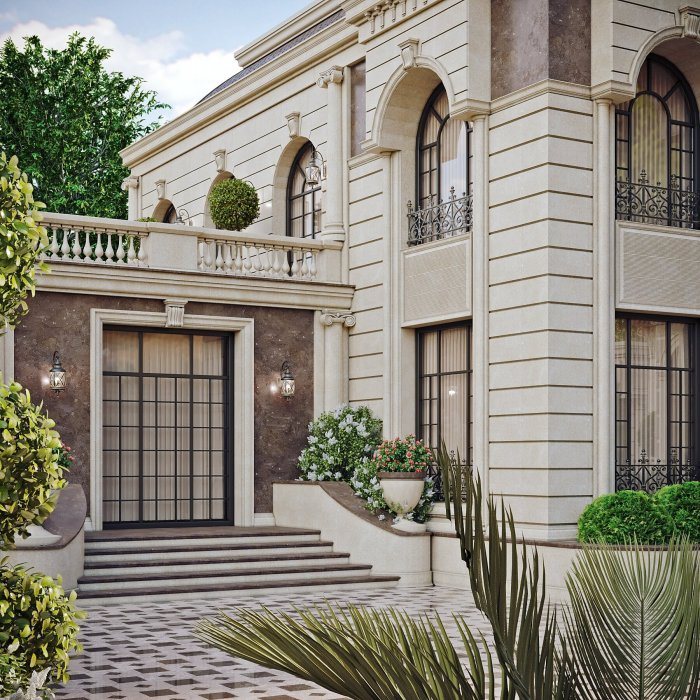 Villa layihəsi detalı — ŞAGAN layihəsi (neoklassik üslub, 493 m², 2024), kadr 2/4