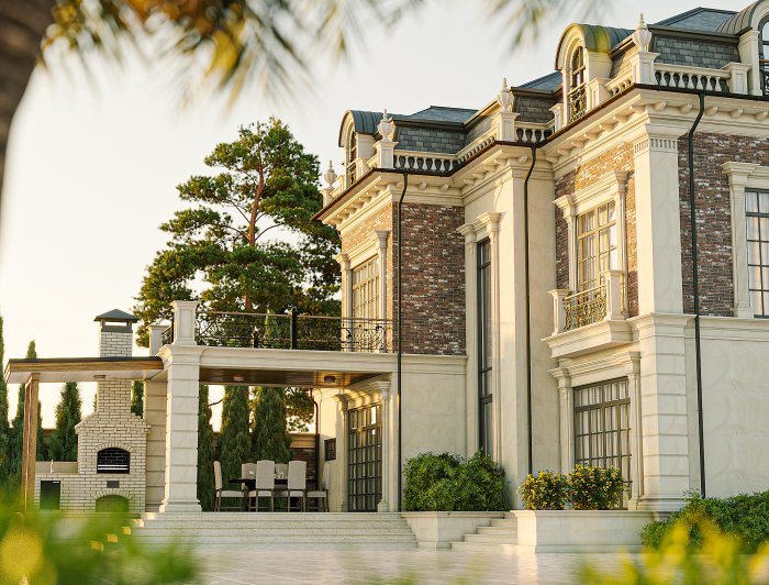 MƏRDƏKAN layihəsi — neoklassik üslubda villa layihəsi, 475 m², 2024