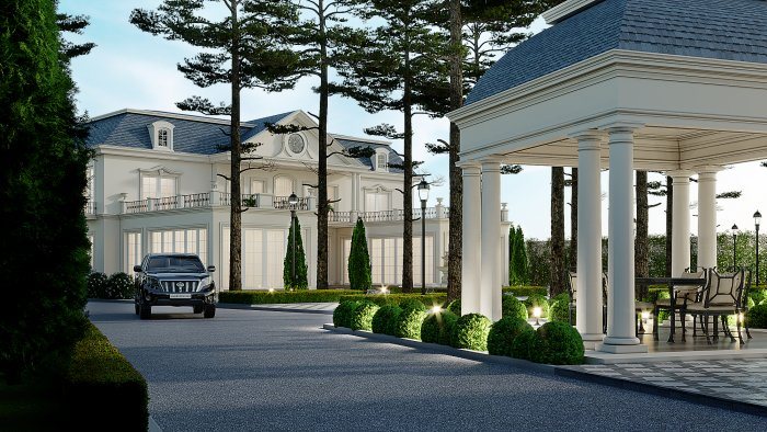 BAKIXANOV layihəsi obyektindən görüntü 3/6 — neoklassik üslub, 475 m², 2024