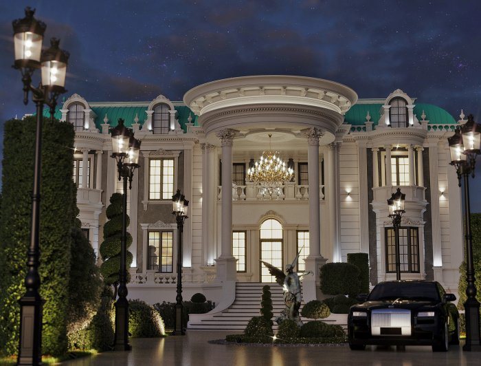 Neoklassik üslub, 858 m², 2024 — TİFFANY HOUSE layihəsi, kadr 4/4