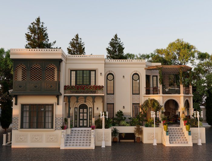 ŞƏRQ layihəsi — neoklassik üslubda villa layihəsi, 311 m², 2024