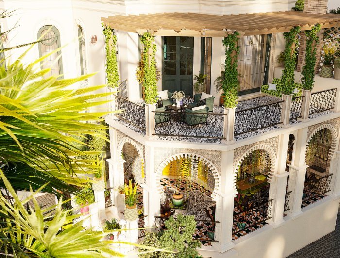 ŞƏRQ layihəsi, neoklassik üslub, 311 m², 2024: villa layihəsi məkan həllərindən kadr 5/6
