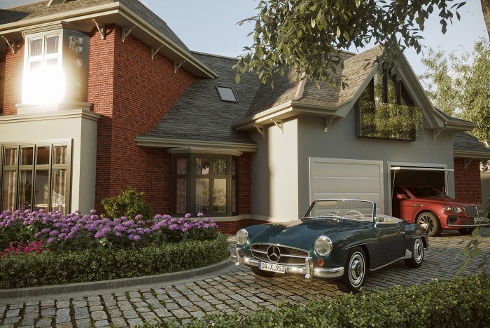 SWEET HOUSE layihəsi — neoklassik üslubda villa layihəsi, 387 m², 2024