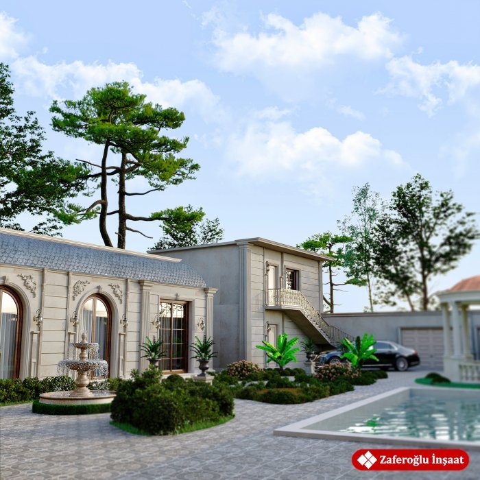 MƏRDƏKAN 7 layihəsi, kadr 6/6: klassik üslubda villa layihəsi, 568 m²