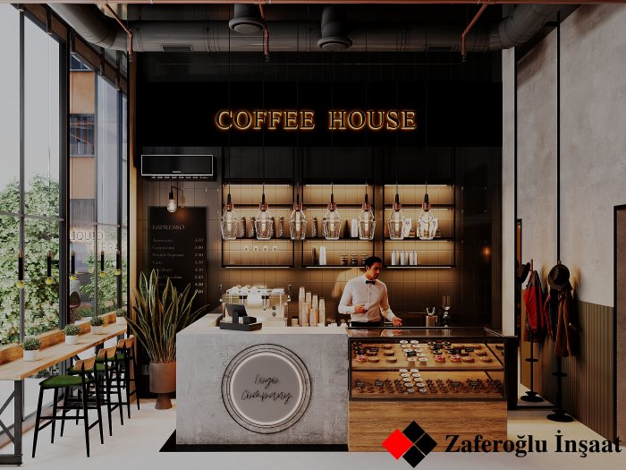 COFFEESHOP — modern üslubda ictimai iaşə məkanı, 2024