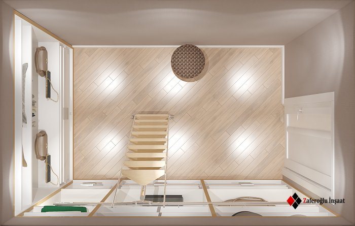 Neo Class project, neoklassik üslub, 220 m², 2023: mənzil interyeri məkan həllərindən kadr 5/6